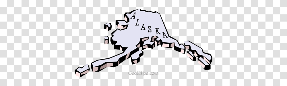 Alaska State Map Royalty Free Vector Clip Art Illustration, Nature, Outdoors, Sea, Water Transparent Png