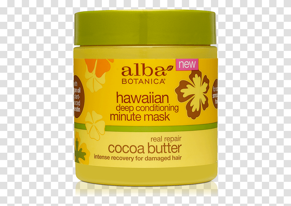 Alba Botanica Hawaiian Deep Conditioning Minute Mask, Food, Plant, Box, Label Transparent Png
