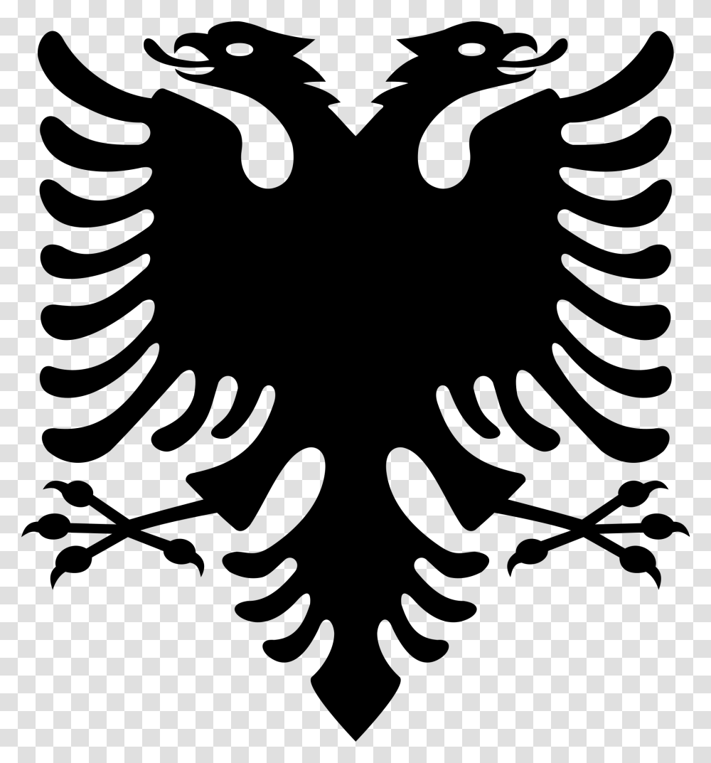 Albanian Flag Symbol, Gray, World Of Warcraft Transparent Png