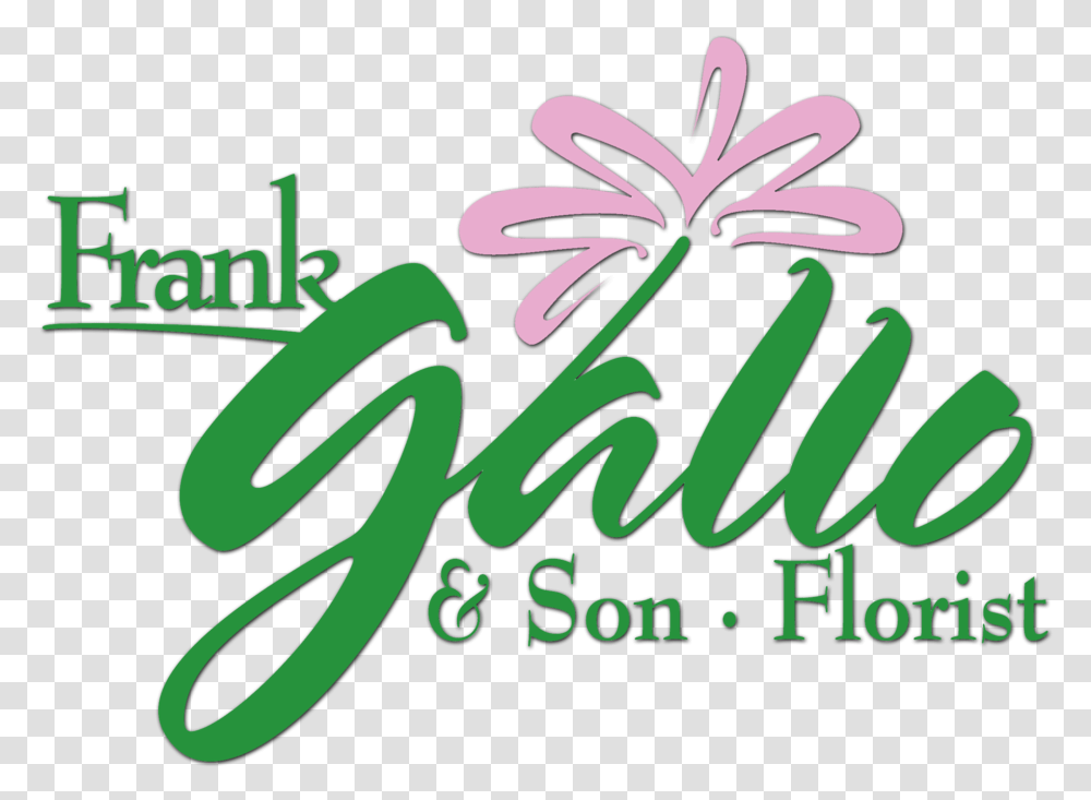 Albany Obituary Search - Funeral Flowers By Frank Gallo Logo, Text, Handwriting, Calligraphy, Alphabet Transparent Png