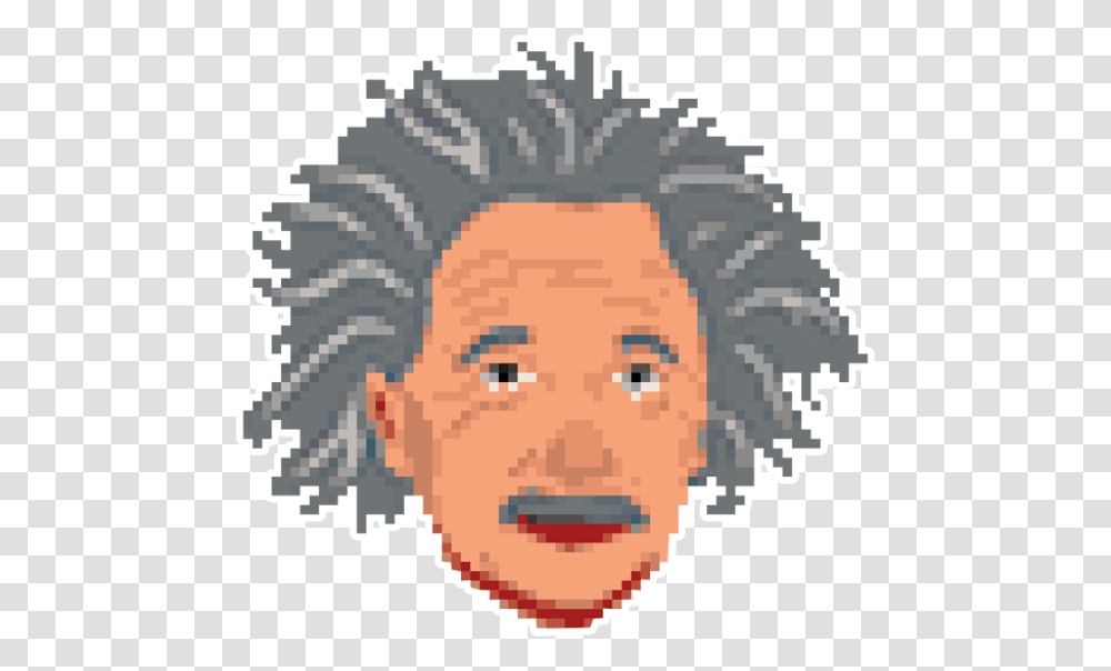 Albert Einstein Never Learned To Swim Cartoon Albert Einstein, Hair, Face, Head, Rug Transparent Png