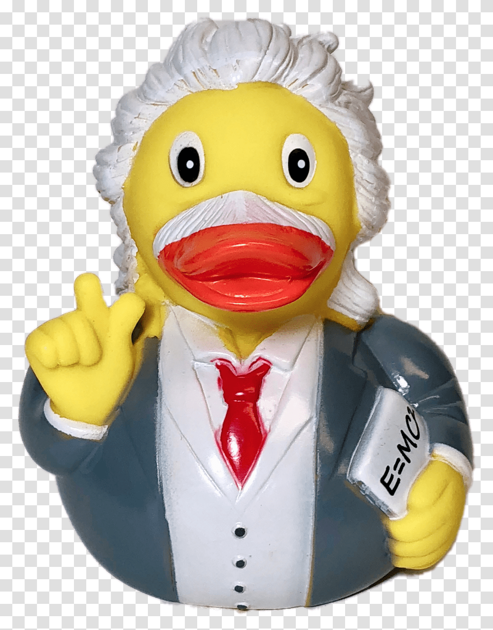 Albert Einstein Rubber Duck, Figurine, Tie, Accessories, Accessory Transparent Png