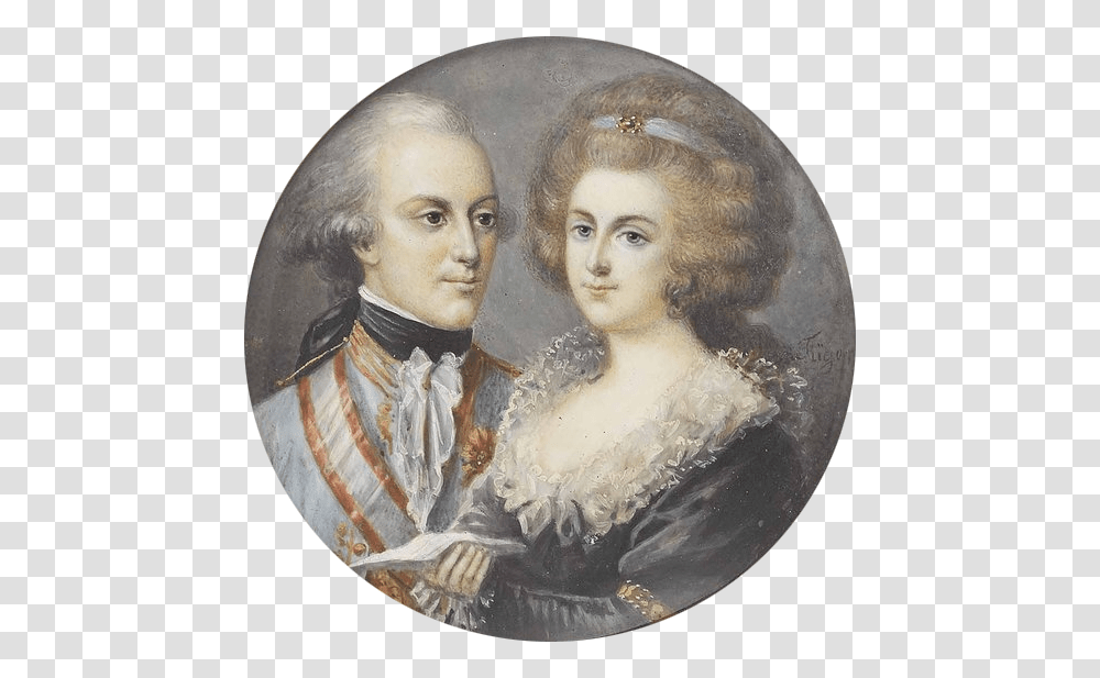 Albert Of Saxony Teschen And His Wife Marie Christine Vintage Clothing, Painting, Person, Linen Transparent Png