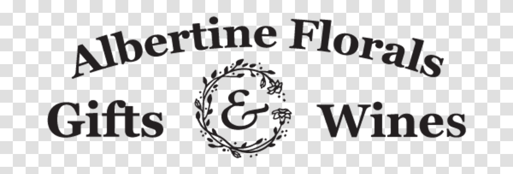 Albertine Florals Wine Amp Gifts Calligraphy, Alphabet, Number Transparent Png