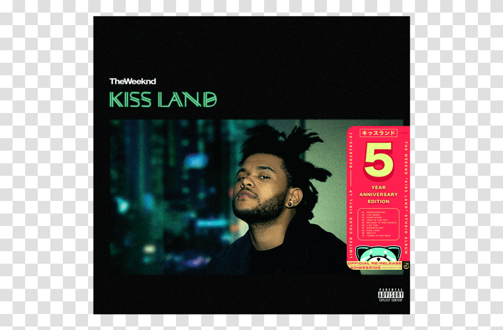 Album The Weeknd Kiss Land, Person, Advertisement, Poster, Face Transparent Png