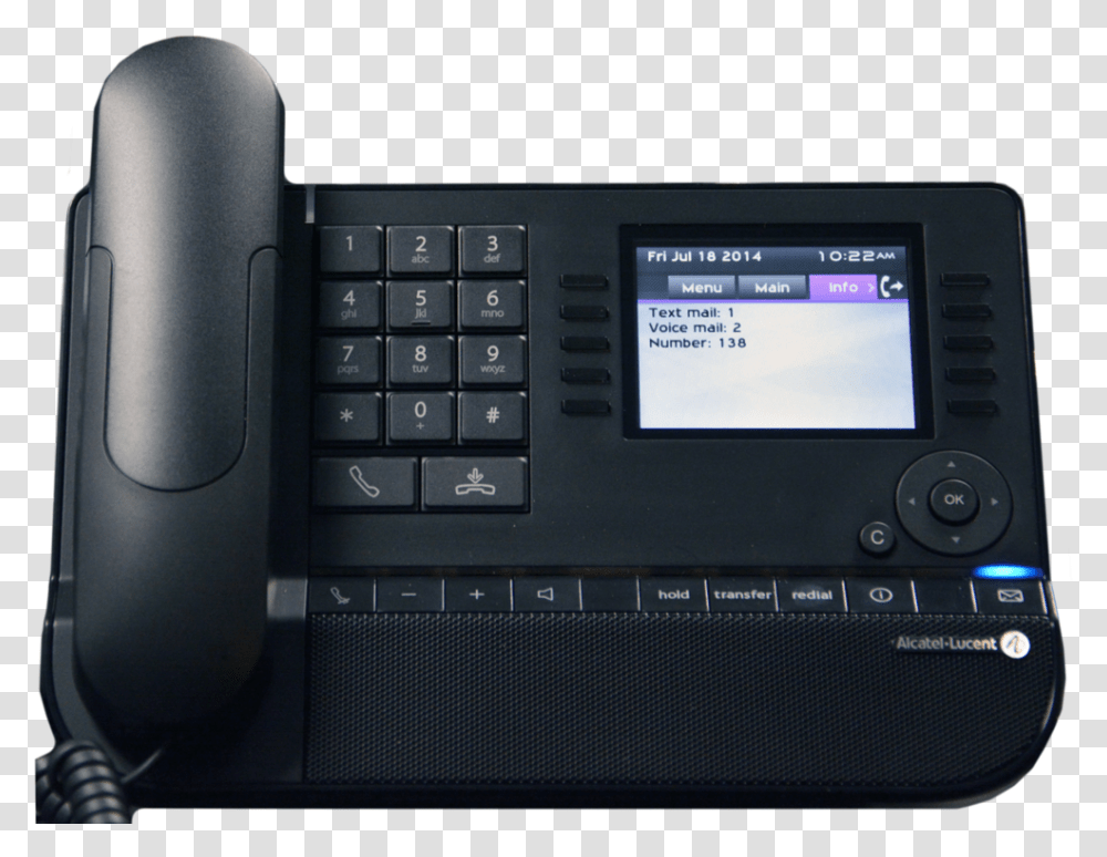 Alcatel Lucent 8068 Telephone With Color Display Showing Electronics, Mobile Phone, Cell Phone, Computer, Pc Transparent Png