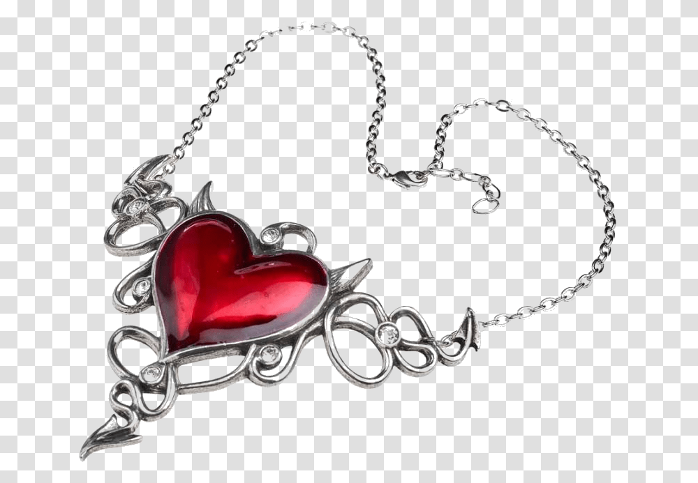 Alchemy Gothic Ulfp25 Devil Heart Genereux Necklace, Accessories, Accessory, Jewelry, Pendant Transparent Png