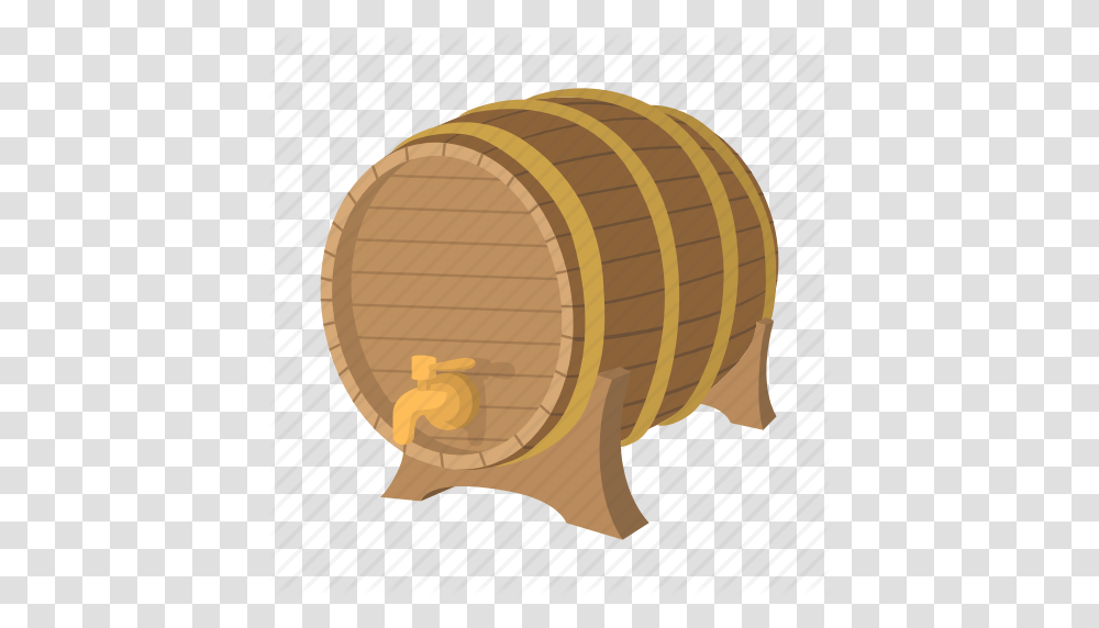 Alcohol Barrel Beer Cartoon Container Drink Storage Icon, Tape, Keg Transparent Png