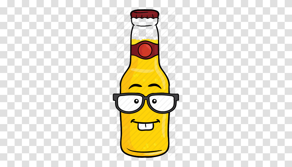 Alcohol Beer Bottle Brew Cartoon Emoji Icon, Sunglasses, Accessories, Food, Angry Birds Transparent Png
