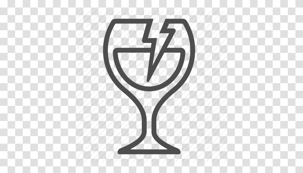 Alcohol Broken Crack Fragile Glass Wine Glass Icon, Poster, Advertisement Transparent Png