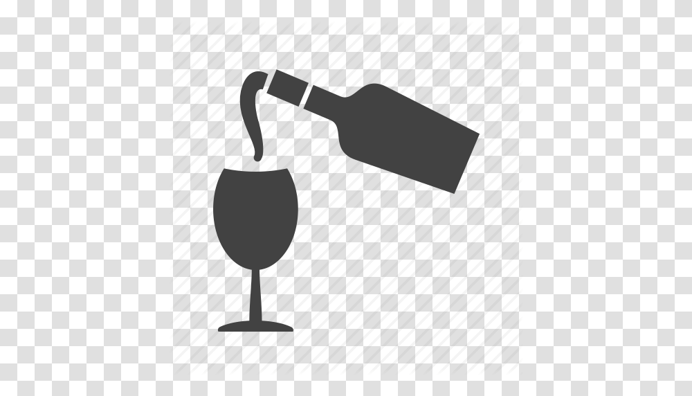 Alcohol Drink Glass Pouring Red Restaurant Wine Icon, Cowbell, Trowel, Tool, Hoe Transparent Png