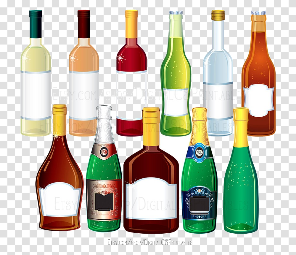Alcohol Il Fullxfull Has Version Clipart Clip Art, Bottle, Wine, Beverage, Drink Transparent Png