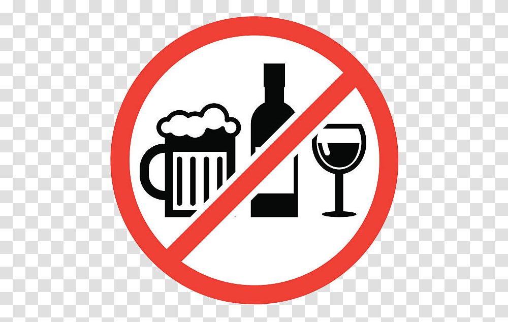 Alcohol No Clipart Free Clip Art Prohibido El Consumo De Alcohol, Road Sign, Stopsign, Beverage Transparent Png