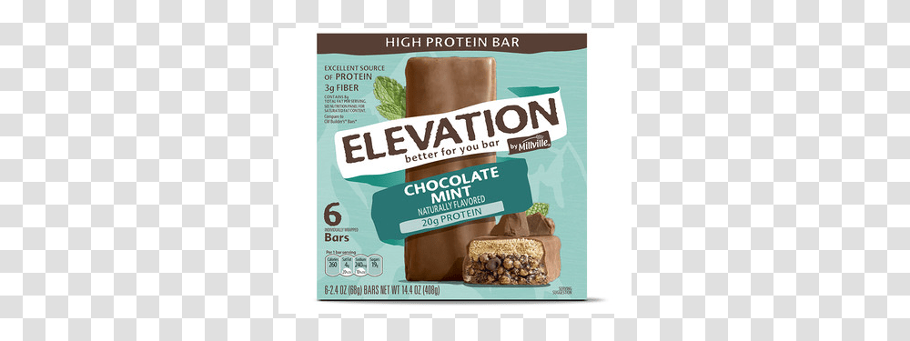 Aldi Exclusive Elevation By Millville High Protein, Fudge, Chocolate, Dessert, Food Transparent Png