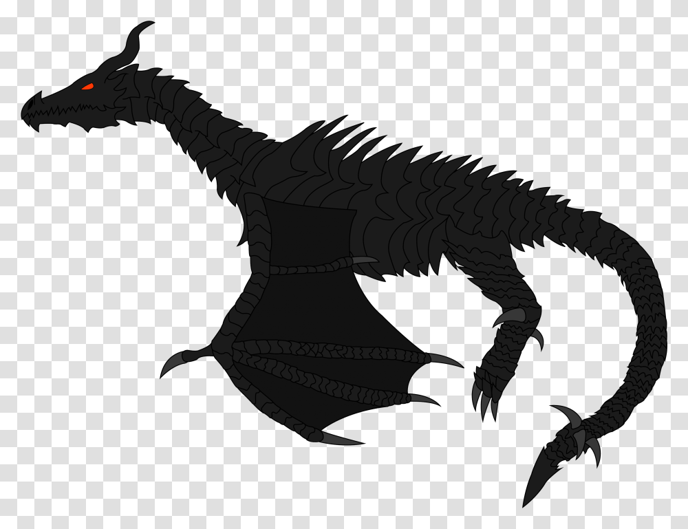 Alduin Drawing Pencil Skyrim Alduin, Dinosaur, Reptile, Animal, Crocodile Transparent Png