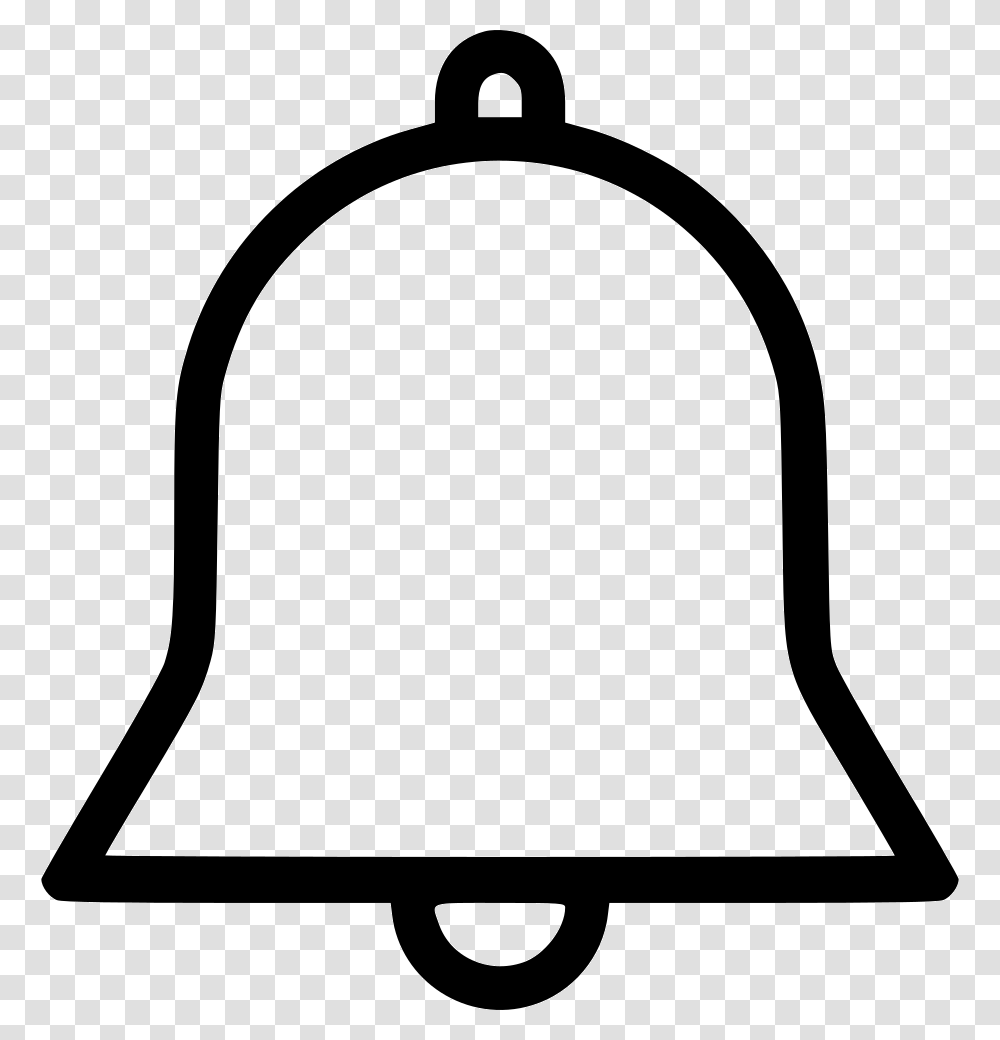 Alert Icon Bell Line Icon, Silhouette, Stencil, Label Transparent Png