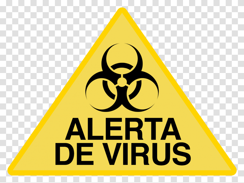 Alerta De Virus Virus Detected, Symbol, Sign, Road Sign, Triangle Transparent Png