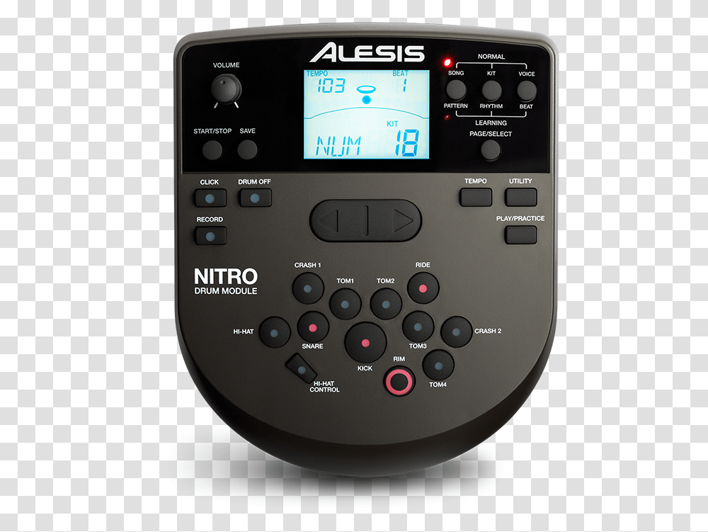 Alesis Nitro Kit Eight Piece Electronic Drum Kit Nitro Alesis Nitro Kit Module, Mobile Phone, Electronics, Cell Phone, Stereo Transparent Png