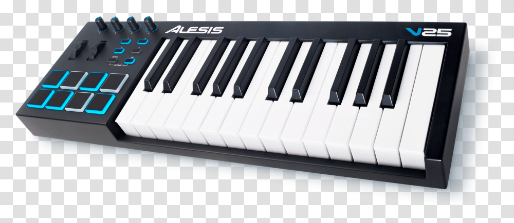 Alesis V25 25 V25 Alesis, Piano, Leisure Activities, Musical Instrument, Electronics Transparent Png
