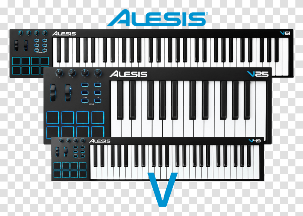 Alesis Vseries Main Alesis V25 Setup, Electronics, Keyboard, Gate Transparent Png