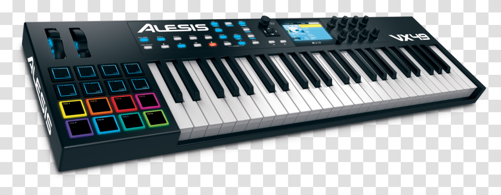 Alesis Vx49 Midi Keyboard, Piano, Leisure Activities, Musical Instrument, Computer Keyboard Transparent Png