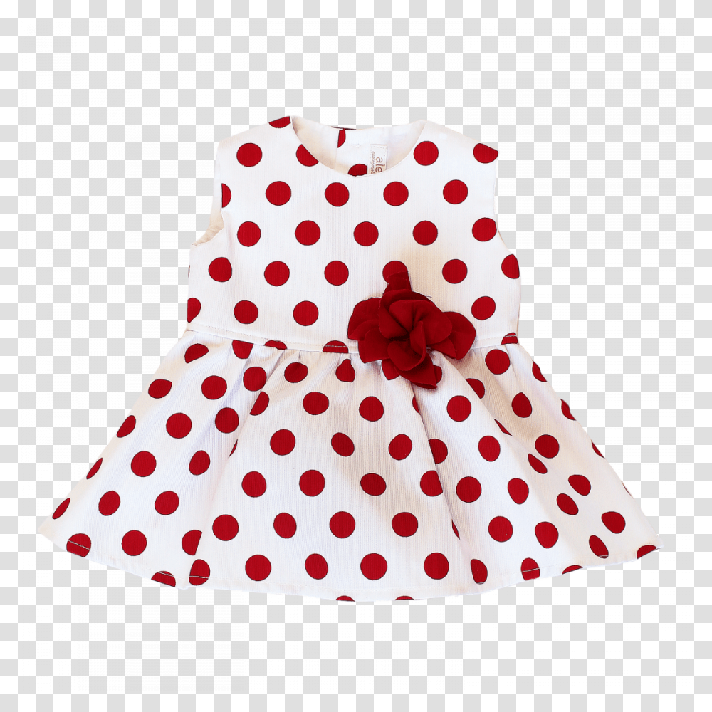 Aletta White Dress With Red Polka Dots, Texture, Apparel, Wedding Cake Transparent Png