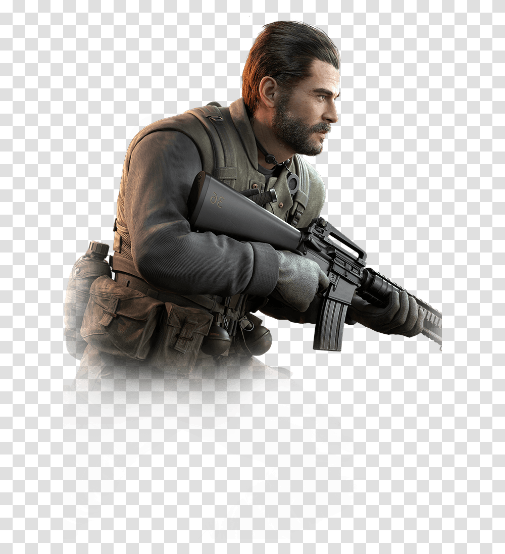 Alex Mason Call Of Duty Mobile, Person, Human, Gun, Weapon Transparent Png