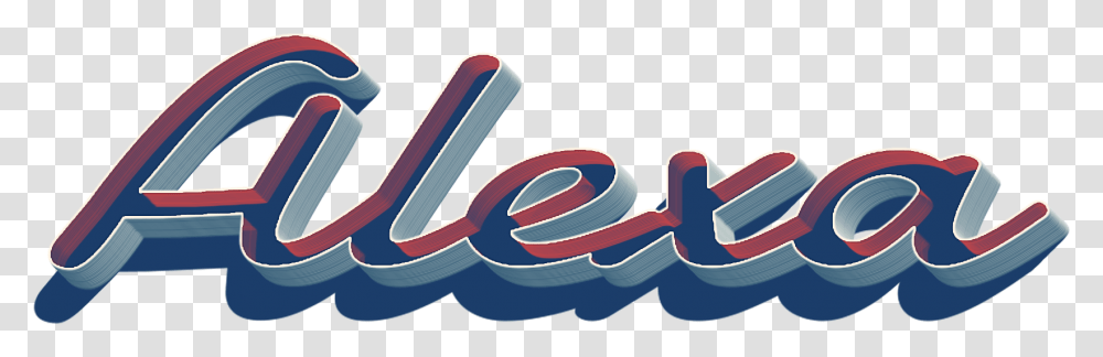 Alexa 3d Letter Name Graphic Design, Toothpaste Transparent Png