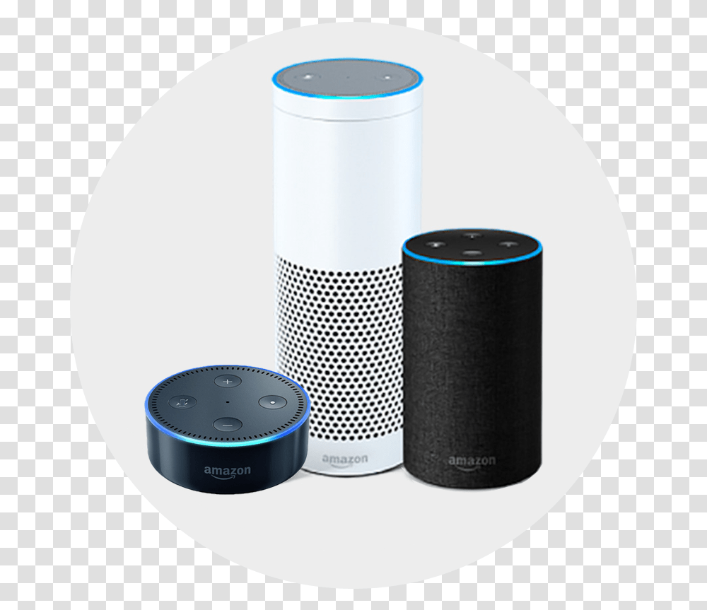 Alexa App Download Amazon Echo Background, Electronics, Cylinder, Speaker, Audio Speaker Transparent Png