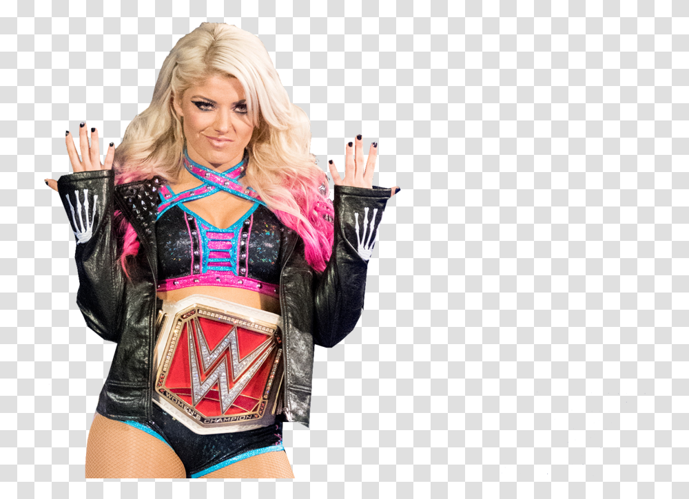 Alexa Bliss 2017 Alexa Bliss With Title, Shorts, Person, Costume Transparent Png