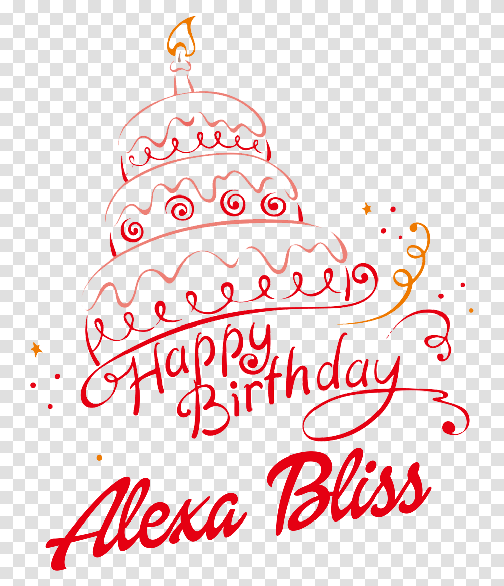 Alexa Bliss Images Free Happy Birthday Amandeep Cake, Text, Handwriting, Art, Plant Transparent Png