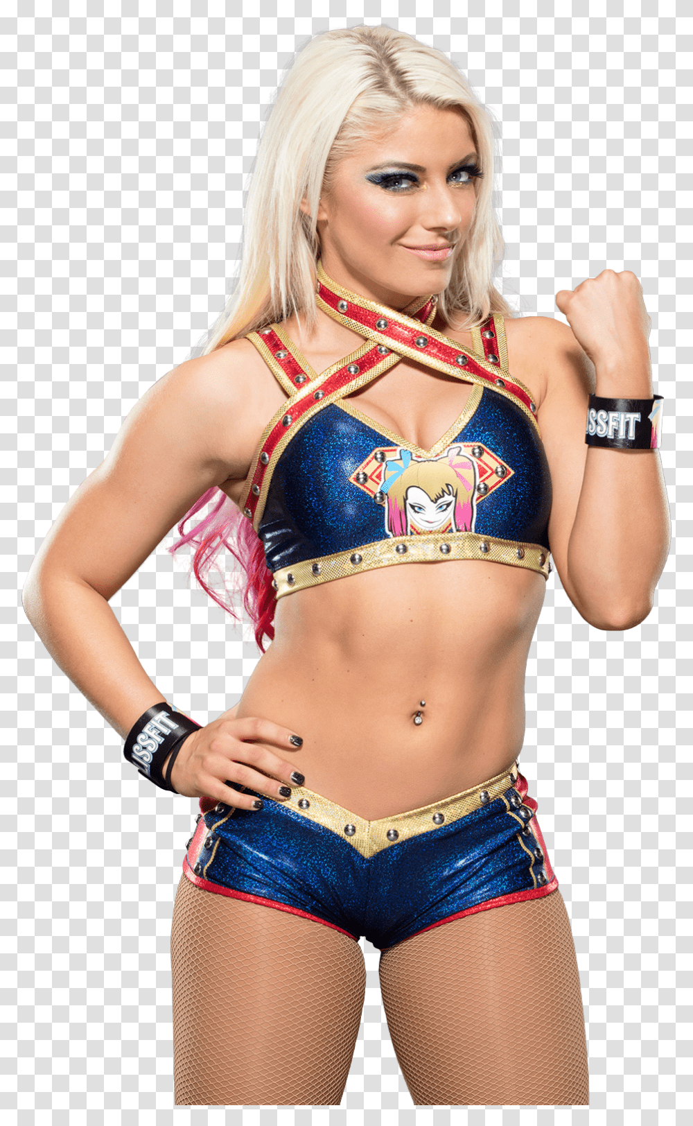 Alexa Bliss Navel Piercing, Person, Human, Stomach, Costume Transparent Png