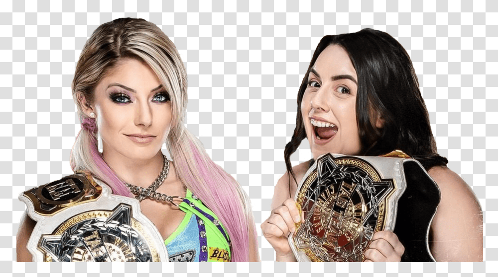 Alexa Bliss Womens Tag Champion, Person, Costume, Face, Gold Transparent Png