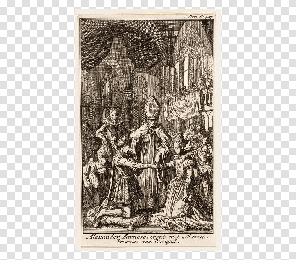 Alexander Farnese Trout Met Maria Princesse Van Portugal Painting, Poster, Person, Architecture Transparent Png