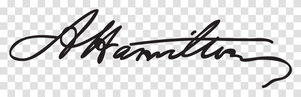 Alexander Hamilton Signature, Handwriting, Calligraphy, Scissors Transparent Png