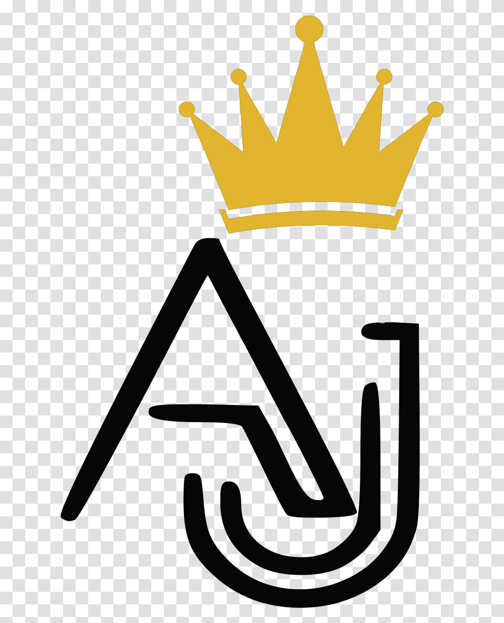 Alexander Joiseus Aj Logo With Crown, Jewelry, Accessories, Accessory, Symbol Transparent Png