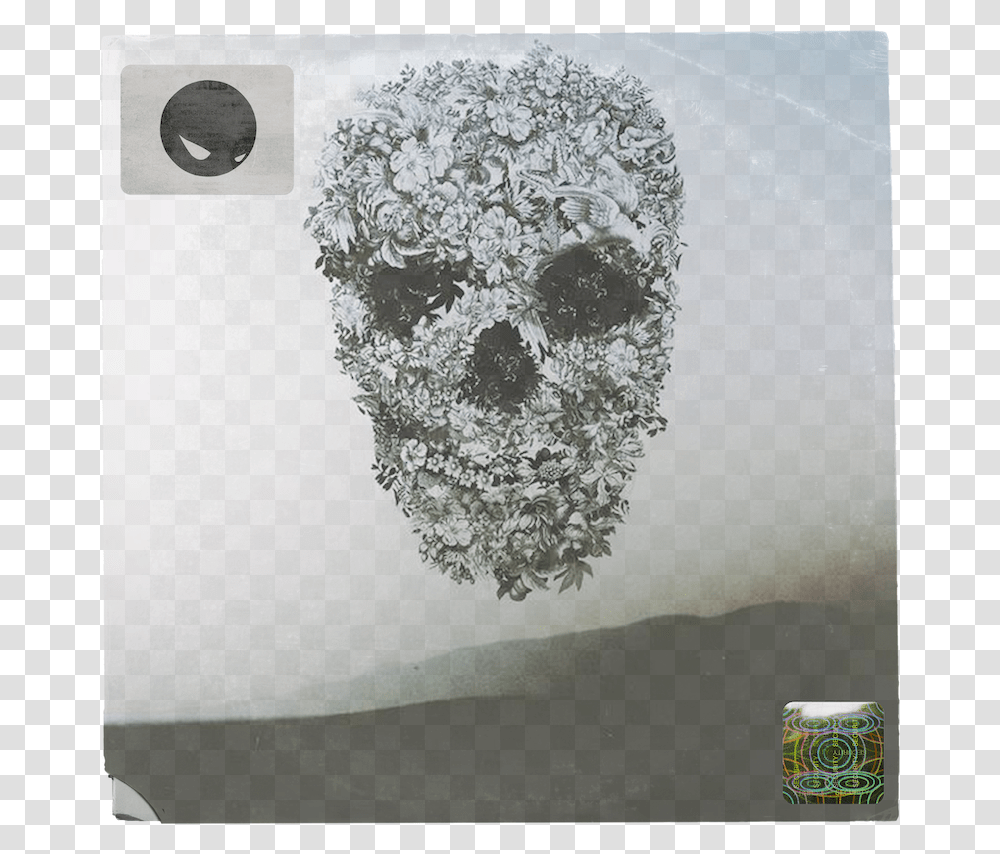 Alexander Mcqueen Flower Skull, Tin, Can, Drawing Transparent Png