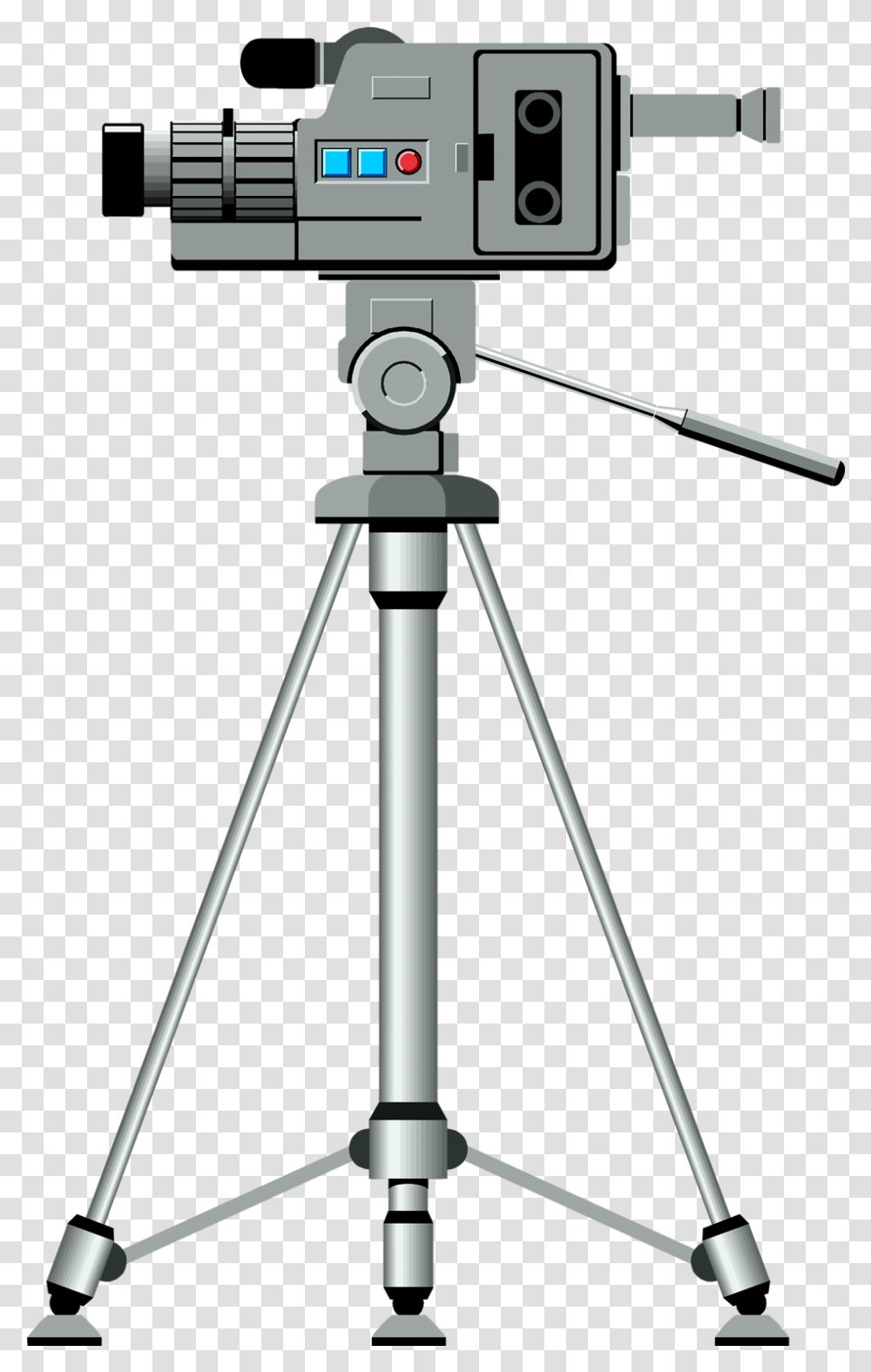 Alfa Img Showing Video Camera Camera With Tripod Background, Telescope Transparent Png