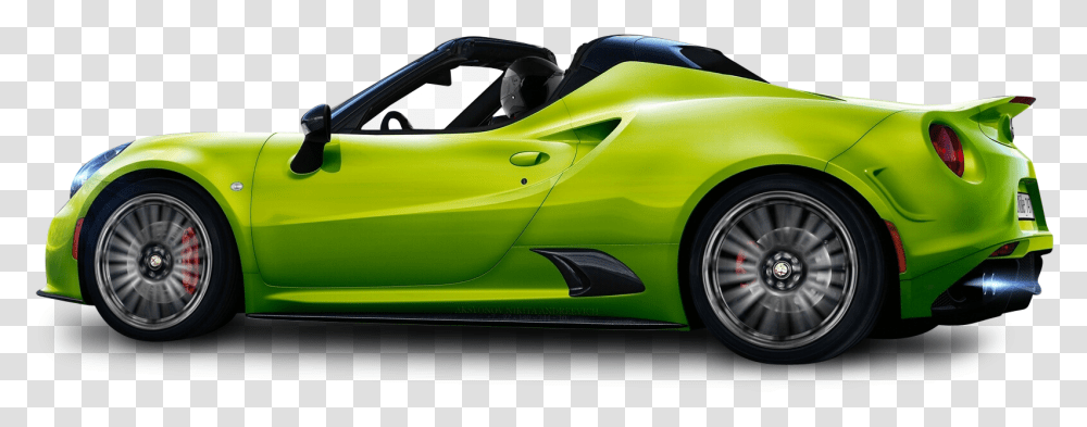 Alfa Romeo 4c Lime Car Image For Free Download Green Car, Vehicle, Transportation, Sports Car, Wheel Transparent Png