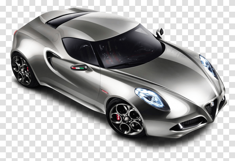Alfa Romeo 4c Silber, Car, Vehicle, Transportation, Sports Car Transparent Png