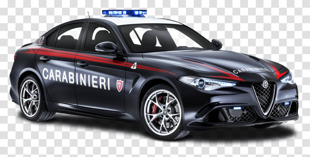 Alfa Romeo Police Car Image Carabinieri Alfa Romeo, Vehicle, Transportation, Automobile, Wheel Transparent Png