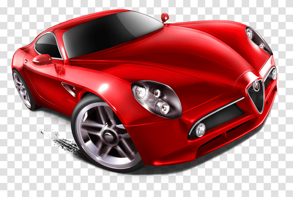 Alfa Romeo Red Hot Wheel Car Red Hot Wheel Car, Vehicle, Transportation, Automobile, Spoke Transparent Png