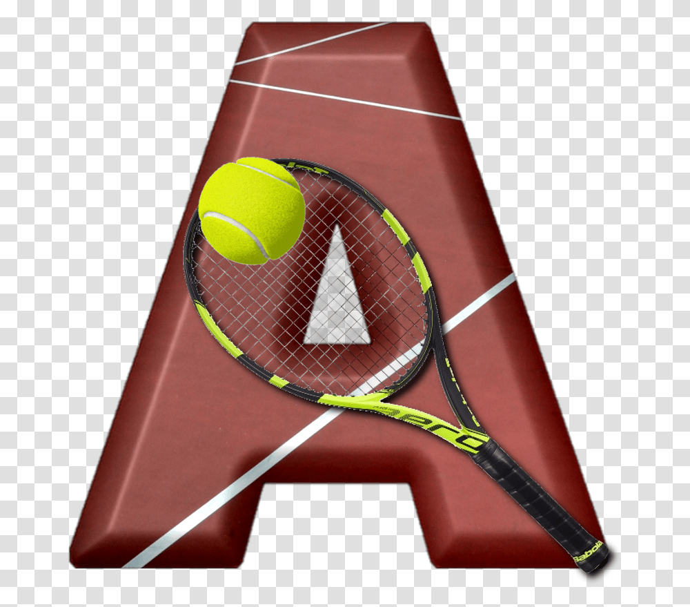 Alfabeto Bola De Tenis Rosa, Racket, Tennis Racket, Tennis Ball, Sport Transparent Png