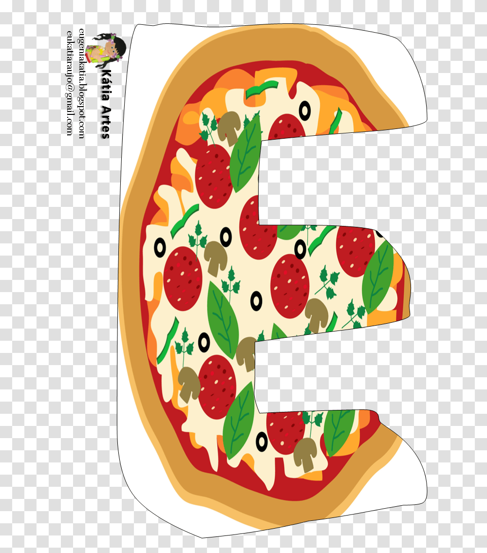 Alfabeto De Pizza Oh My Alfabetos Family Initials, Number, Alphabet Transparent Png