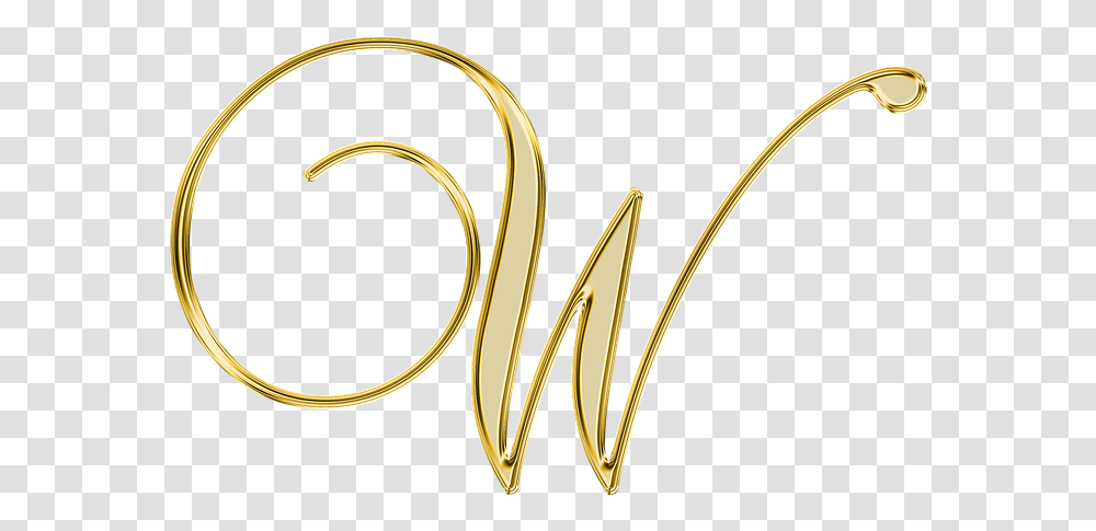 Alfabeto Decorativo Dourado Letter W, Accessories, Accessory, Jewelry, Brass Section Transparent Png
