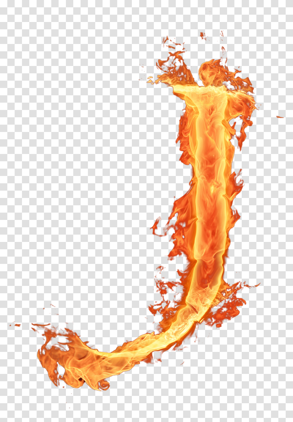 Alfabeto Fogo Fire Letter J, Flame, Bonfire Transparent Png