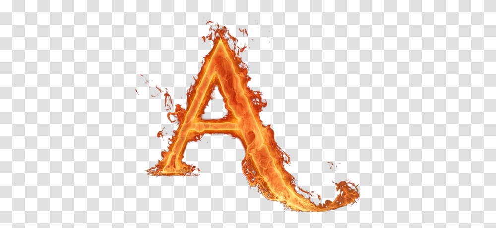 Alfabeto Hecho Con Fuego Fire Letter A, Bonfire, Flame, Ornament, Pattern Transparent Png