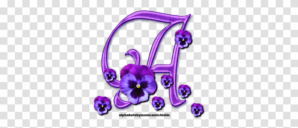 Alfabeto Roxo Com Violetas Em Alfabeto Roxo Com Violeta, Purple, Plant, Flower, Blossom Transparent Png