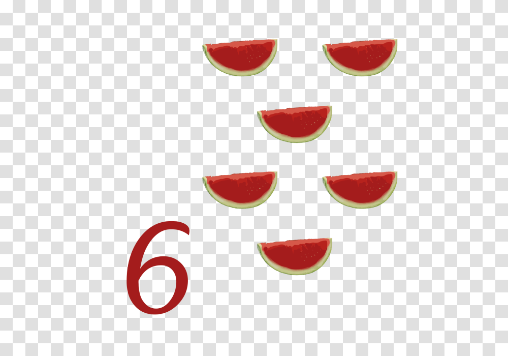 Alfabetos Vector Clip Art Um Dois Imagem Para, Plant, Fruit, Food, Watermelon Transparent Png