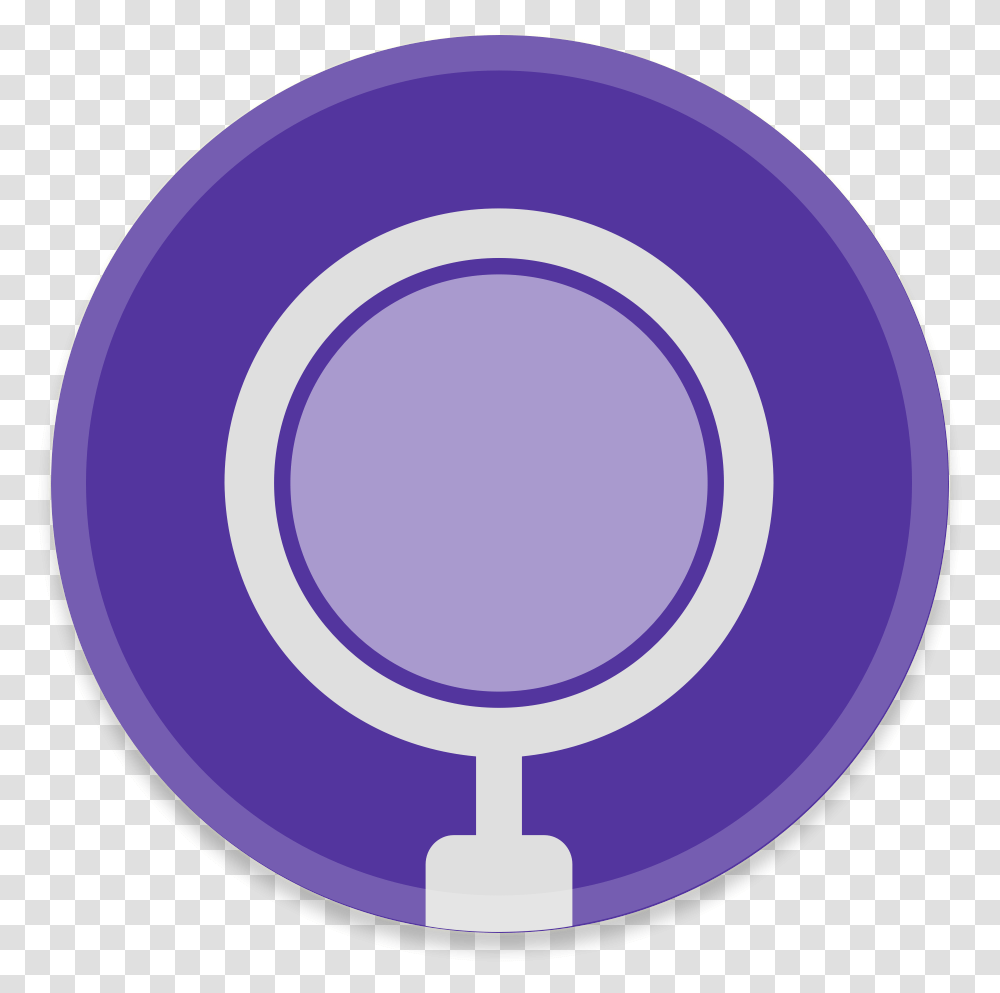 Alfred 3 Icon Circle, Purple, Sphere, Magnifying Transparent Png